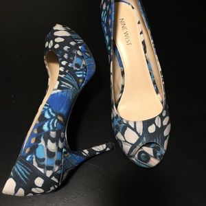Nine West- Butterfly Wing inspired platform heel